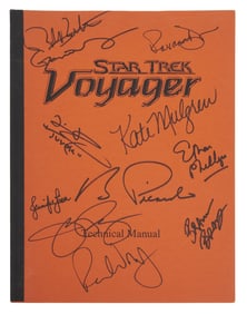 Star Trek: Voyager | Bob Picardo's Cast-Signed Technical Manual
