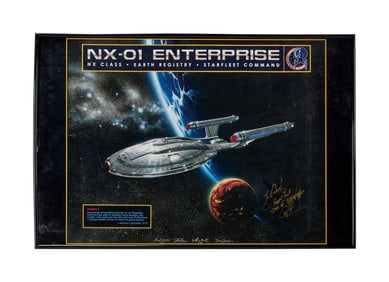 Star Trek: Enterprise | NX-01 Enterprise VFX Signed Poster