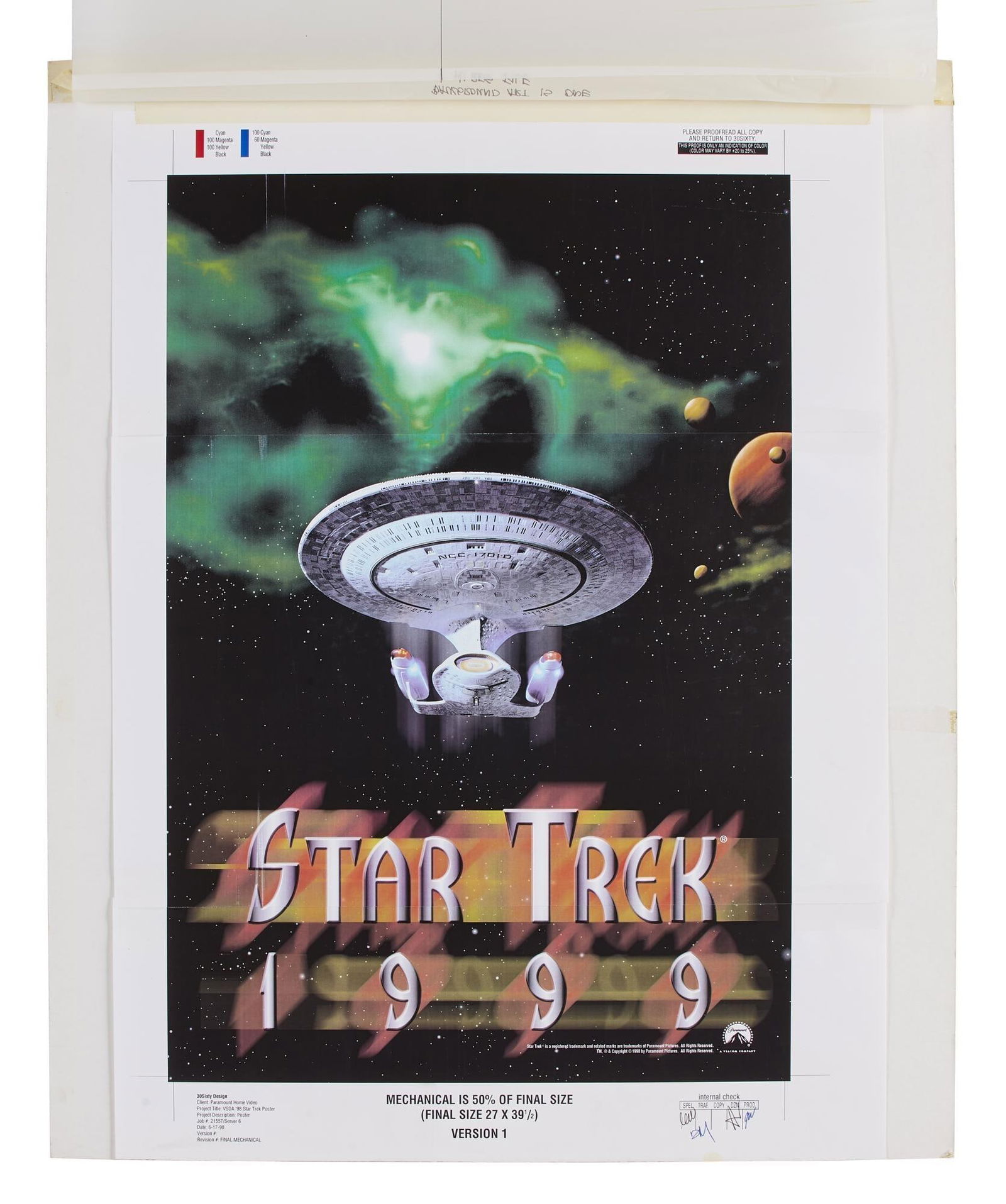 Star Trek | "Star Trek 1999" Mock-Up Poster (1 of 2)