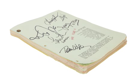 Back to the Future Part II | Michael J Fox, Christopher Lloyd, Lea Thompson Signed Original Script