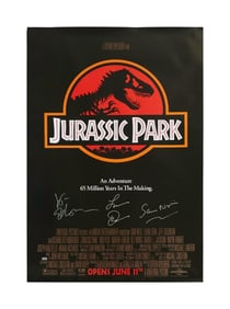 Jurassic Park | Cast-Signed One Sheet Poster