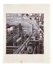 Jurassic Park | Tom Cranham Building Inner Workings Concept Drawing
