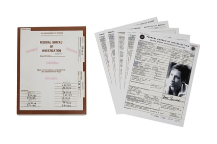 The X-Files | Production Ephemera including Mulder FBI File from "Dreamland" and Marksmanship Target