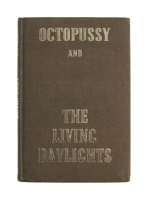 James Bond: Octopussy | Roger Moore Signed "Octopussy and The Living Daylights" Book