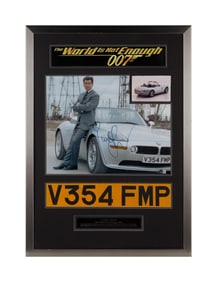 James Bond: The World is Not Enough | BMW Z8 License Plate Prop