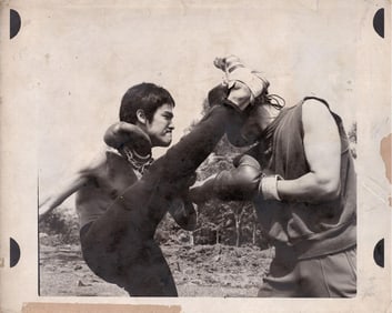 Bruce Lee | Vintage Sparring Session Photo