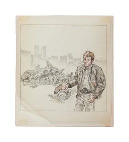 The Hunter | Dan Goozee Signed Original Steve McQueen Concept Art