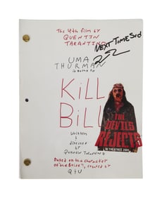 Kill Bill | Quentin Tarantino Signed and Inscribed Original Script