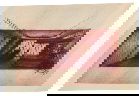 True Lies | Tom Cranham Concept Illustration with Two Sepia Prints: An original Tom Cranham "in progress" pencil on vellum sketch from the production of James Cameron's True Lies (Twentieth Century Fox, 1994) depicting the scene where Harry (Ar