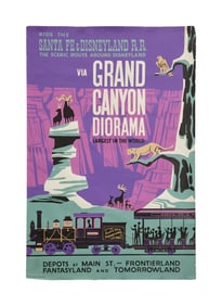 Disneyland | 1958 Grand Canyon Diorama Poster