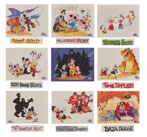 Disney Animation | 80s Animated Featurettes Pitch Artwork Featuring Mickey, Donald, and Goofy