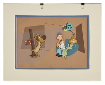 Disney Animation | "Fun with Mr. Future" Animation Cel with Crew Bowling Shirt and Photos
