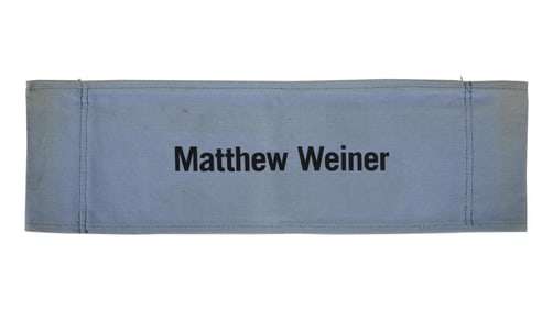 Mad Men | Matthew Weiner Season 1 and 2 Production Chairback
