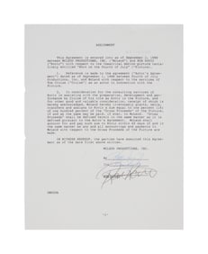 Born on the Fourth of July | Tom Cruise and Ron Kovic Signed Contract