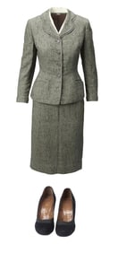 The Notorious Bettie Page | Paula Klaw (Lili Taylor) Courthouse Suit Ensemble