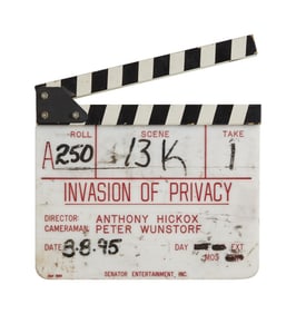 Invasion of Privacy | Production-Used Slate and Storyboards Binder