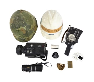 Anthony Hickox | Vintage Cameras and Production Helmets with Ephemera