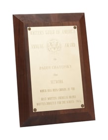 Paddy Chayefsky |1976 Writer's Guild Award for "Network"