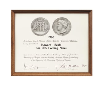 Paddy Chayefsky | Framed "Network" Prop Award