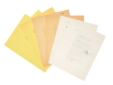 Paddy Chayefsky | Annotated "Network" Narration Script Pages