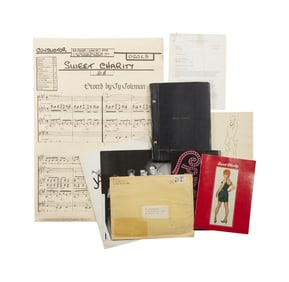 Paddy Chayefsky | Bob Fosse Signed Note, "Sweet Charity" Script, Memorial Programs, and Other