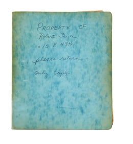 Paddy Chayefsky | Producer's Copy of the Working Draft of the Musical "Chicago"