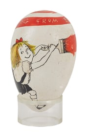 Hilary Knight | "Eloise" One-of-a-Kind Plaster Easter Egg