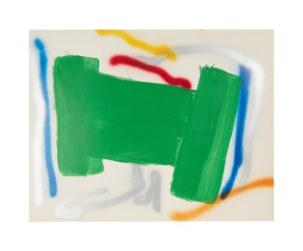 Dennis Hopper | 1984 Original Painting Study for His "Return, Taos, New Mexico" Exhibit (III)