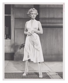 Marilyn Monroe | 1955/1970s Black and White Photograph, Tiny Contact Sheet Print, and Negative from