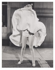 Marilyn Monroe | 1955/1970s Black and White Risque Photograph, Tiny Contact Sheet Print, and