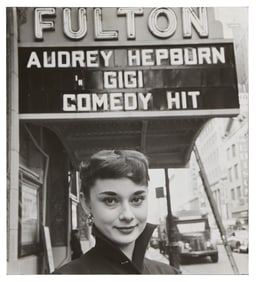 Audrey Hepburn | 1958 Black and White Press Photograph Related to "Gigi"