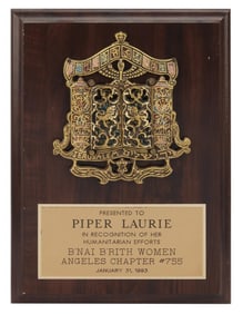 Piper Laurie | B'Nai B'rith and Chanukah Festival Awards