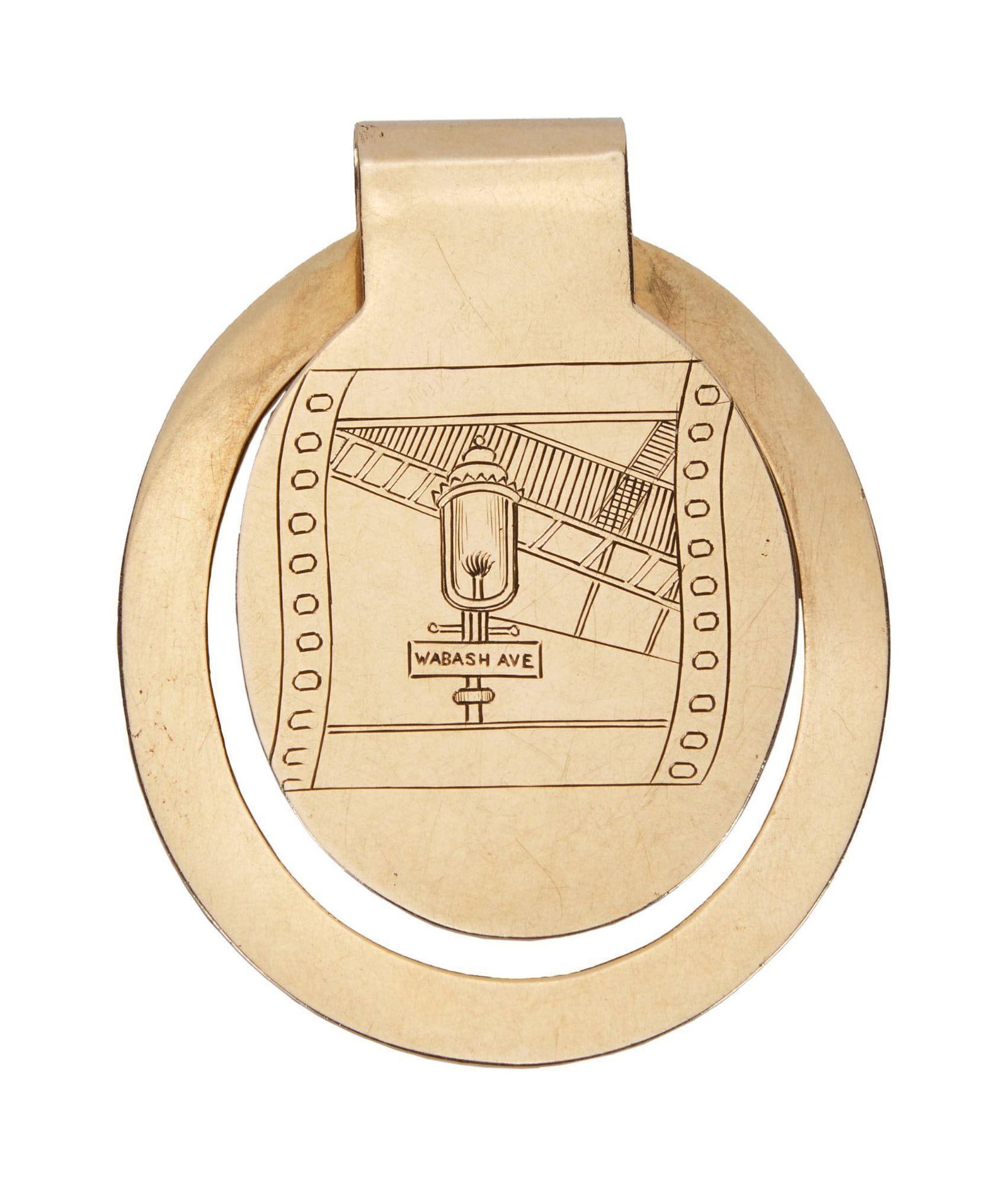 Betty Grable | 1950 14k Gold Money Clip Related to "Wabash Avenue" (1 of 2)