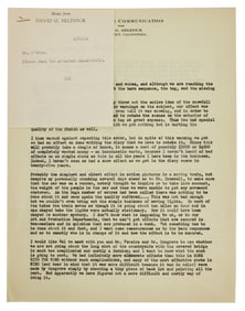 David O. Selznick | Memo Referencing "Gone With The Wind"