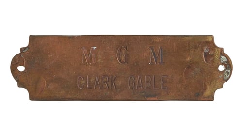 Clark Gable | Circa 1940s Metro-Goldwyn-Mayer Nameplate