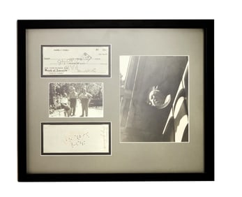 Alfred Hitchcock | 1946 Framed Endorsed Check