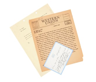 Shirley Temple | Handwritten Note and Other Documents