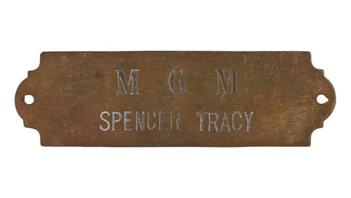 Spencer Tracy | Circa 1940s Metro-Goldwyn-Mayer Nameplate