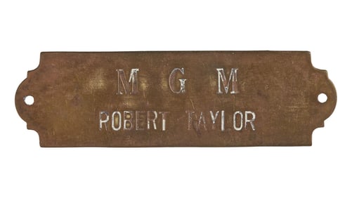 Robert Taylor | Circa 1940s Metro-Goldwyn-Mayer Nameplate