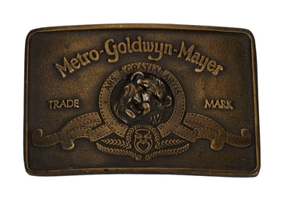 Metro-Goldwyn-Mayer | Circa 1970s Brass Belt Buckle
