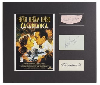 Humphrey Bogart Et Al. | 1940s Autographs Related to "Casablanca"