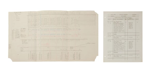 Key Largo | Shooting Schedule and Stenciled Ledger