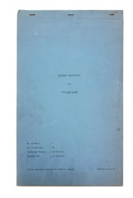 Citizen Kane | 1941 Cutting Continuity Script