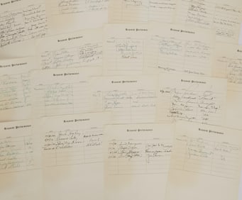 Hollywood Movie Stars | 1945 Radio Sign-In Log Sheets Signed by A-Listers