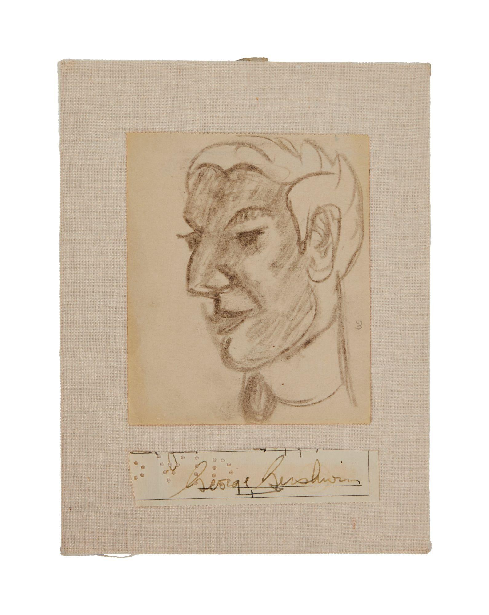 George Gershwin | Circa 1930s Sketch and Signature (1 of 2)