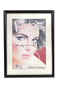 Andy Warhol | 1986 Signed Framed "Interview" Magazine