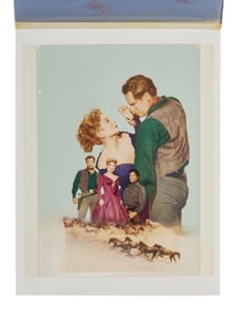 Three Violent People | VHS Cover Art Proof Featuring Charlton Heston and Anne Baxter