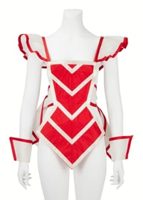 Cher | Red and White Short Pinafore