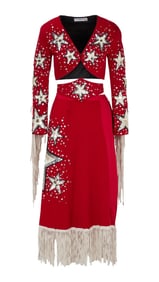 Lucille Ball | 1977 Ret Turner-Designed Red Cowgirl Outfit Worn on "Donny & Marie"