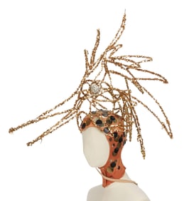 Bob Mackie | A Bird of Paradise Sequined Form Showgirl Headpiece